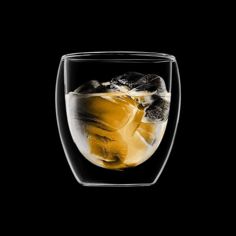 Eparé 9 oz Double-Wall Whiskey Glass (Set of 2)