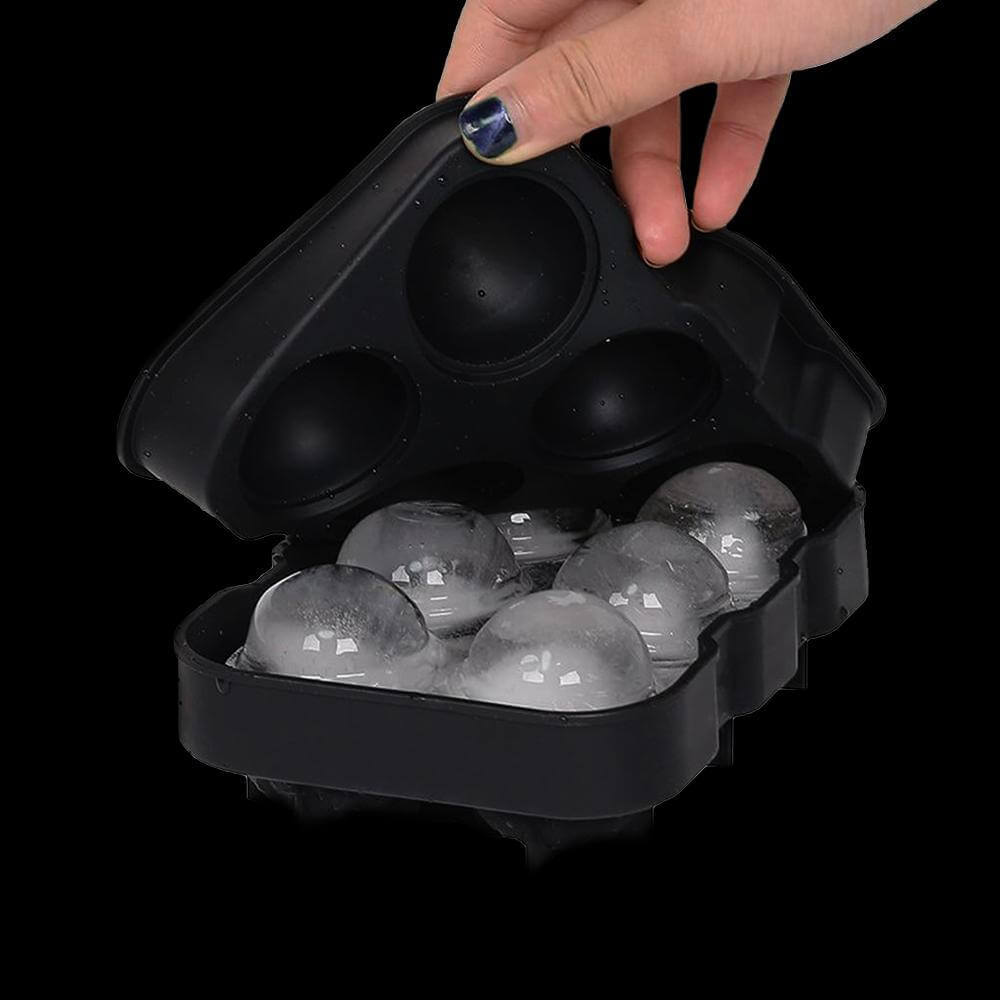 Great Choice Products Ice Maker Large Cube Round Tray Molds Whiskey Ball  Cocktails Silicone Big+
